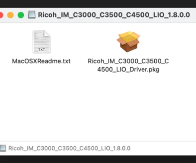 Inception - MacOS’a Ricoh Sürücüsünün Yüklenmesi