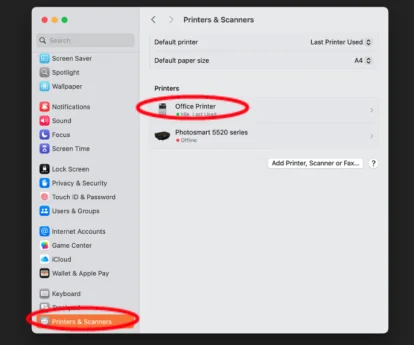 Inception - Kağıt Tepsileri (3 ve 4) ve Zımba Sonlandırıcıları için macOS Sürücüsüne Seçenekler Eklenmesi