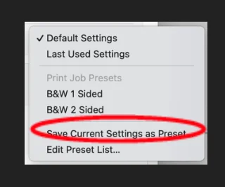 Inception - MacOS Yazıcı Sürücüsüne Mono Ön Ayarı Ekleme