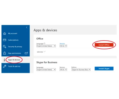 „Inception“ – „Office 365“ programėlių diegimas iš „Office.com“