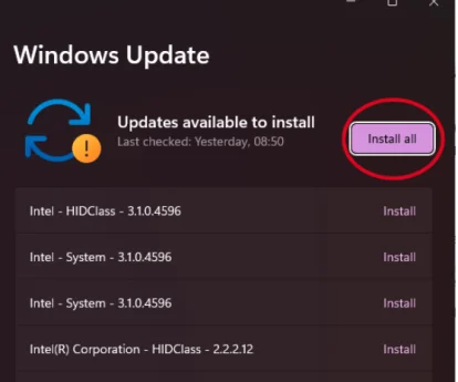„Inception“ – „Windows“ atnaujinimų vadovas